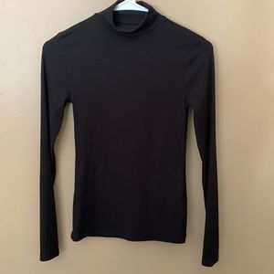 Womens XS Black Mock Neck